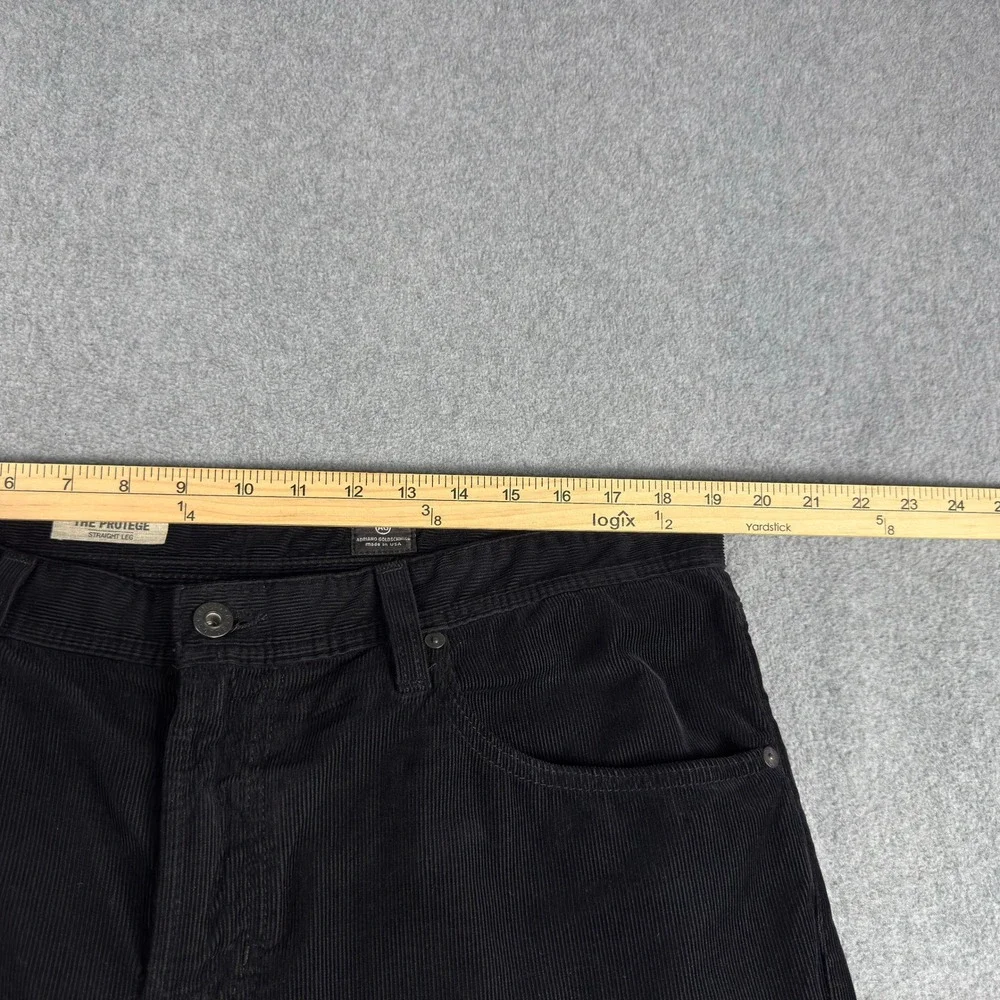 AG Adriano Goldschmied The‎ Protege Pants Straight Leg Corduroy Black 38x30